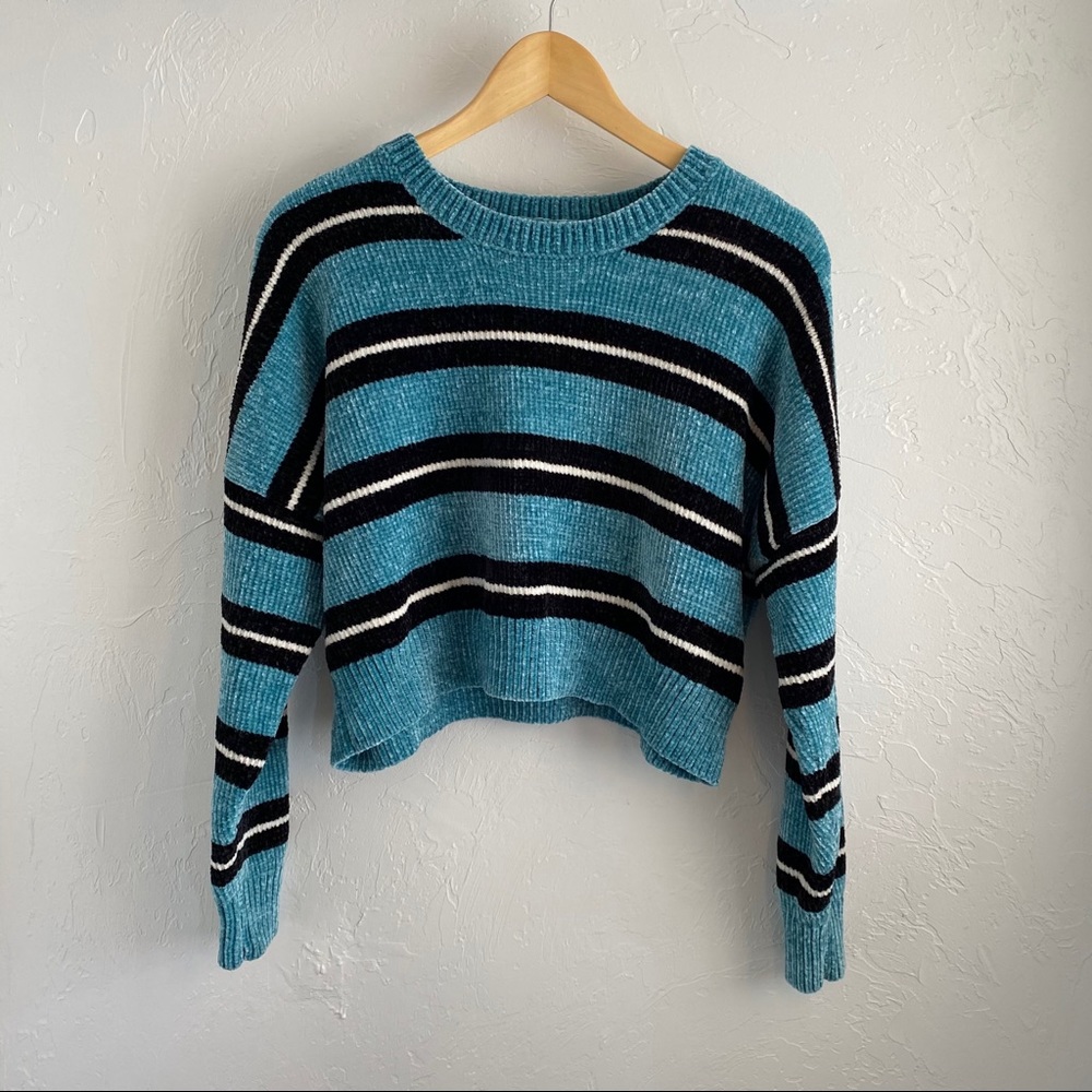 Wild Fable Cropped Chenille Sweater